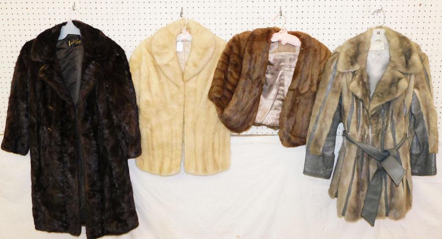 Two Fur Ladies Shawls & Two Coats (1 of 5)