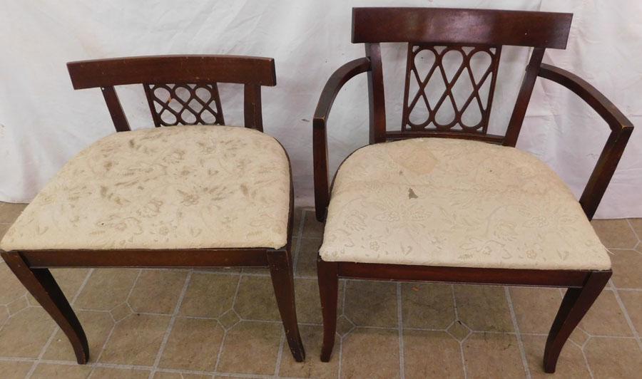 Two Mahogany Vanity Benches (1 of 2)