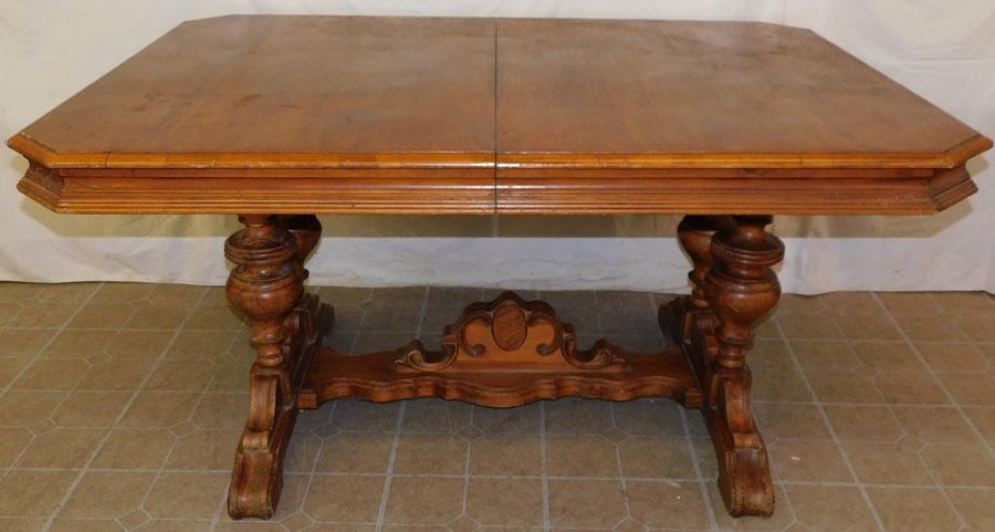Antique Walnut Pedestal Table (1 of 3)