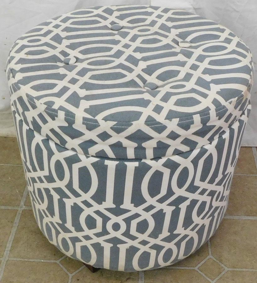 Upholstered Storage Ottoman (1 of 2)