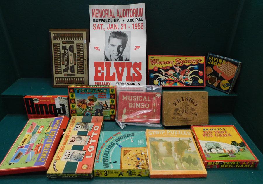 Lot Of Vintage Games -- Elvis Poster (1 of 1)