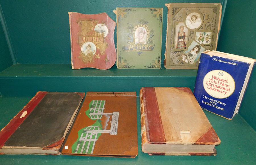 Lot Scrapbooks Ledgers Dictionary (1 of 2)