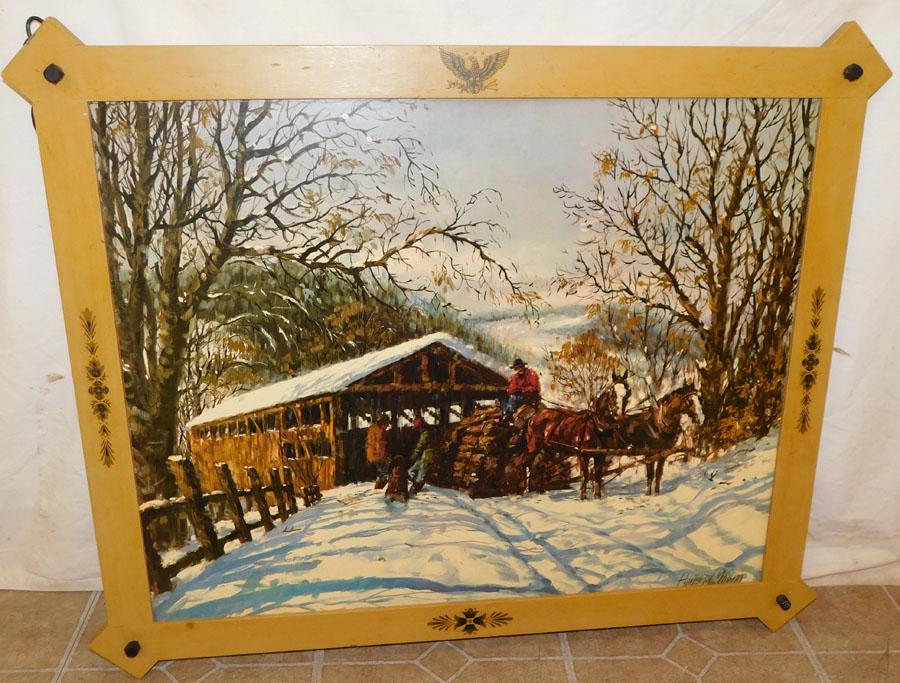 Framed OOB Snow Scene (1 of 3)