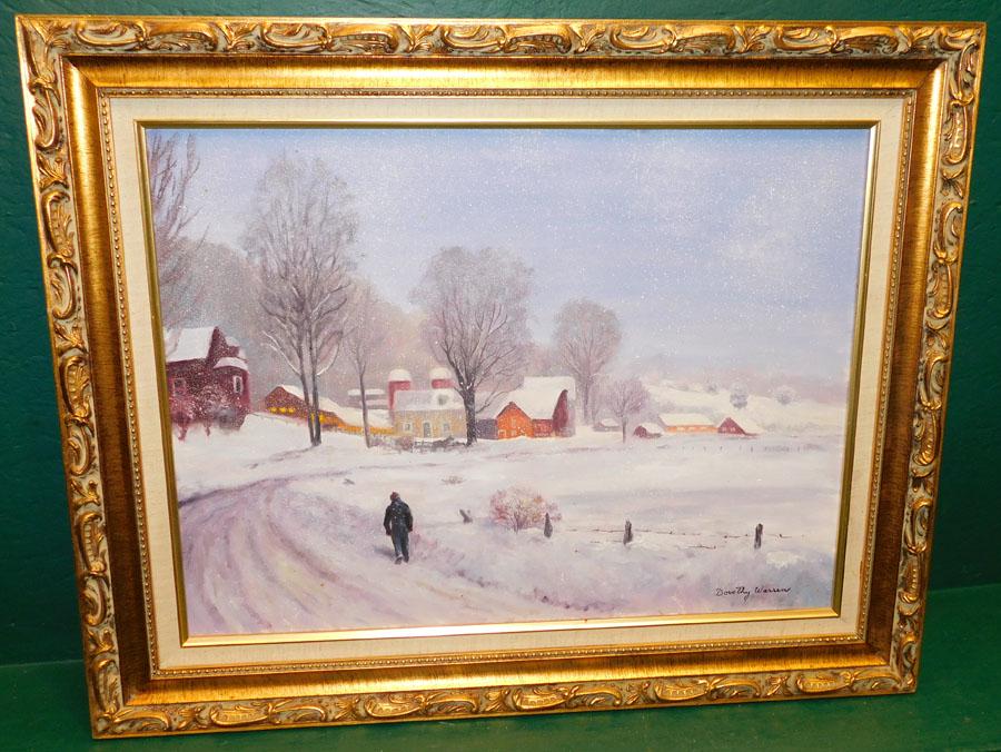 Framed OOC Snow Scene -- Signed (1 of 4)