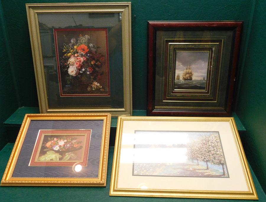 Four Framed Prints (1 of 6)