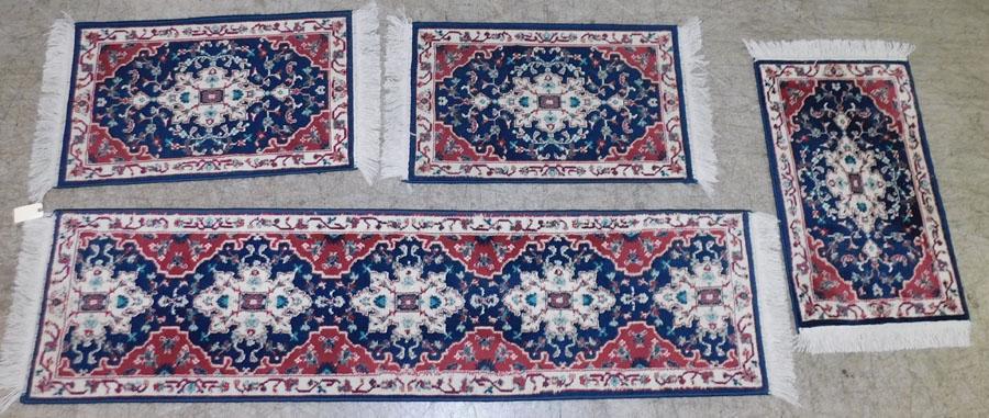 1' 11" X 7' 7" & (3) 2' X 3' 3" Machine Made Rugs (1 of 3)