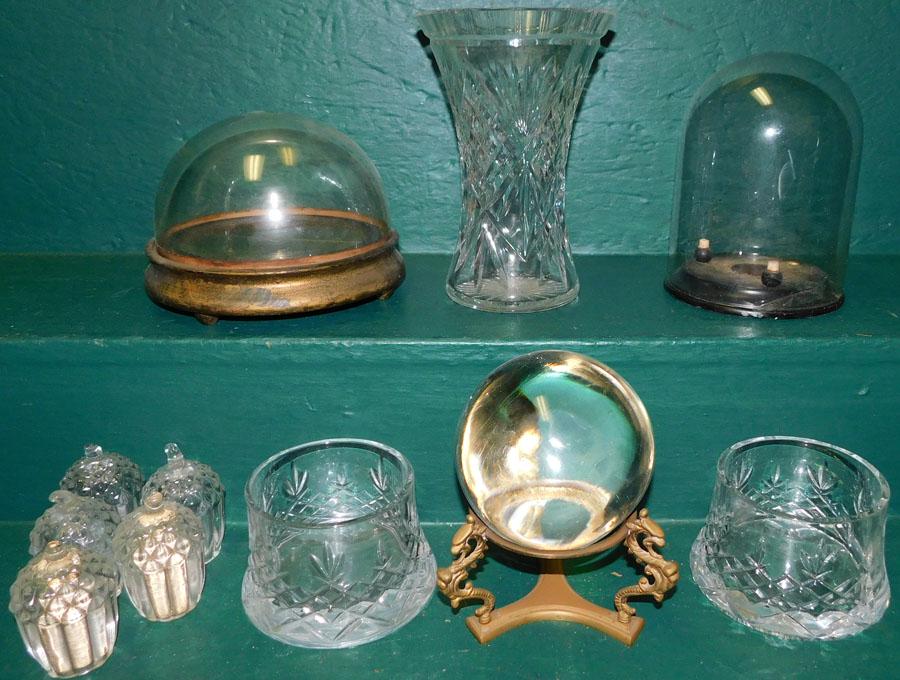 Lot Clear Glass Items (1 of 4)