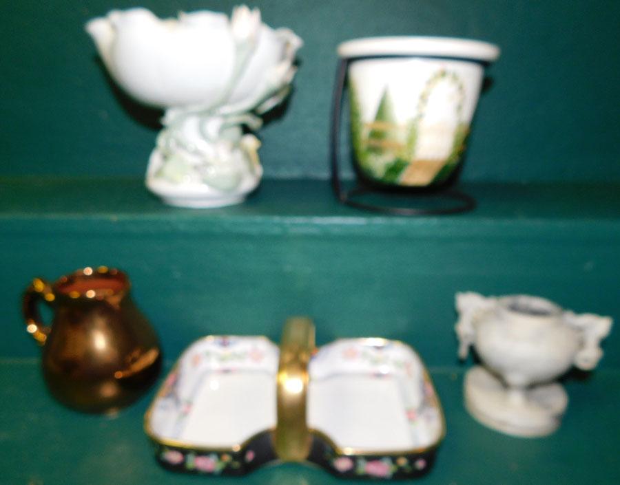 Lot Of Carved Stone Items, Porc Compote, Nippon Dish (1 of 4)