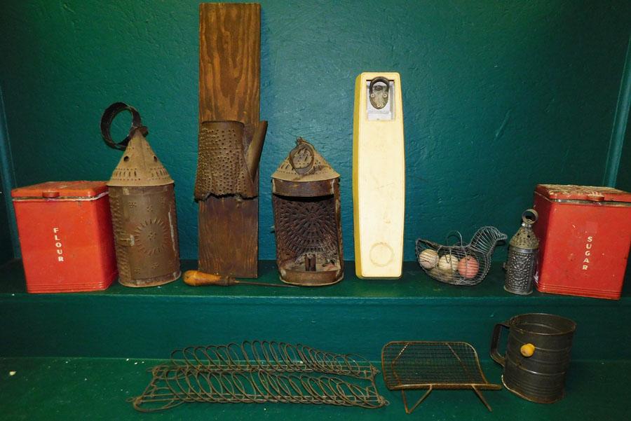 Lot Of Tin Punch Lanterns-- Egg Basket -- Misc. (1 of 3)
