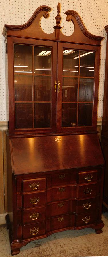 Cherry Block Front Secretary by Jasper Furniture (1 of 7)