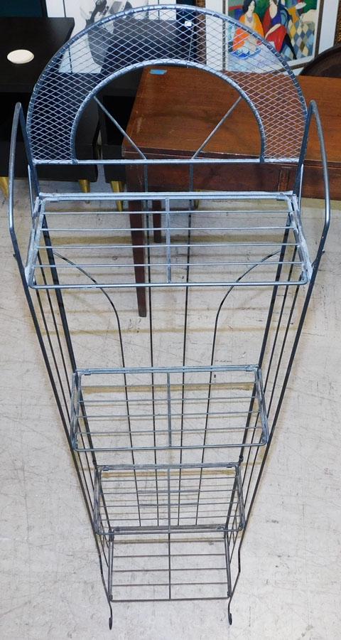 Metal Rack: Metal Rack. 13" W 6 1/2" D 58" H