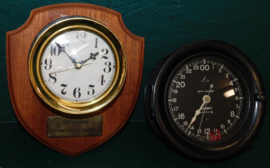Seth Thomas U.S. Navy Clock & Friendship Wall Clock (1 of 5)