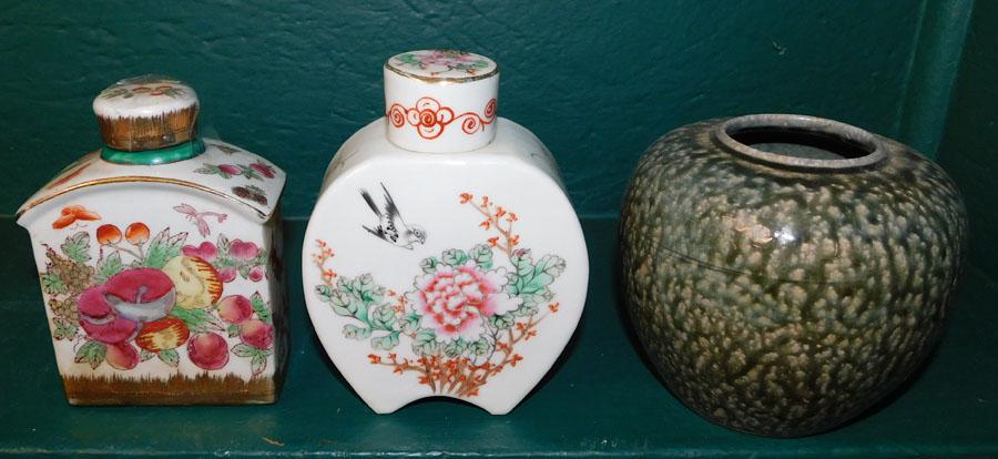 3 Piece Oriental Porcelain Lot (1 of 3)