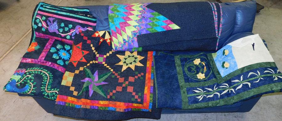 Lot of 4 Handmade Quilts, (Some Signed) (1 of 13)