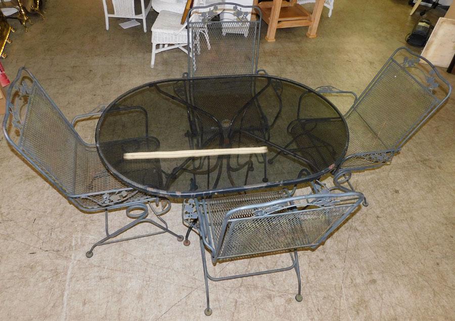 5 Piece Wrought Iron Patio Set (1 of 3)
