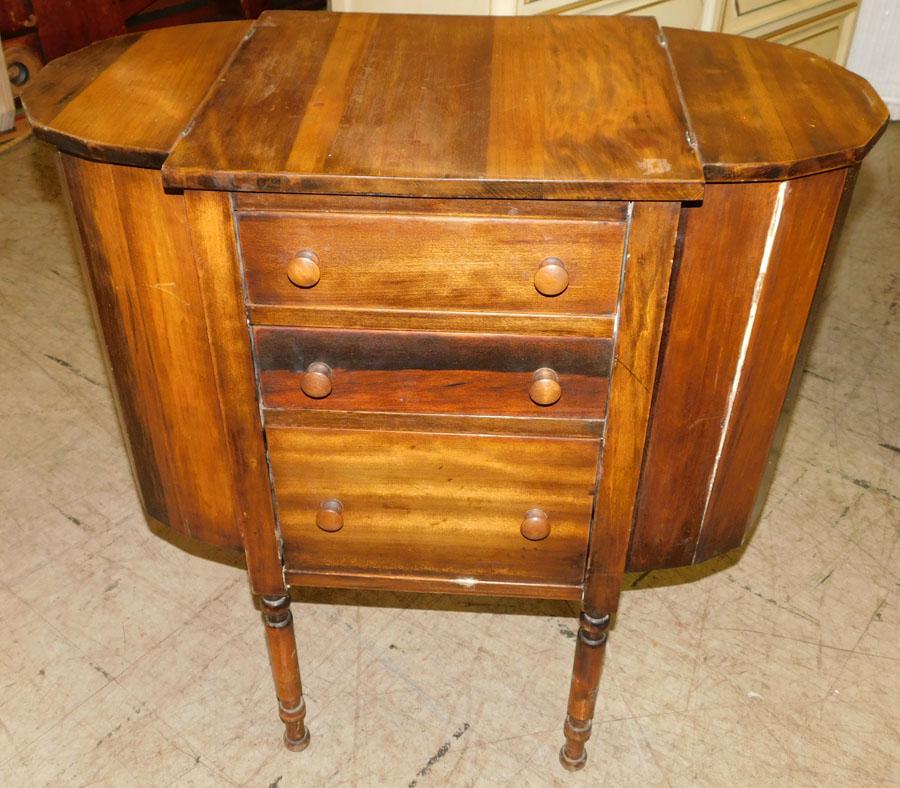 Walnut Martha Washington Sewing Stand (1 of 3)