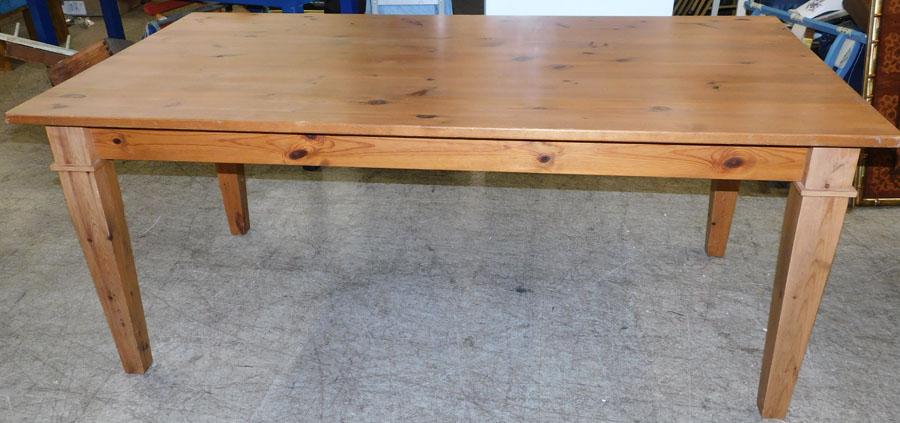 Cabinet Made Pine Farm Table (1 of 3)