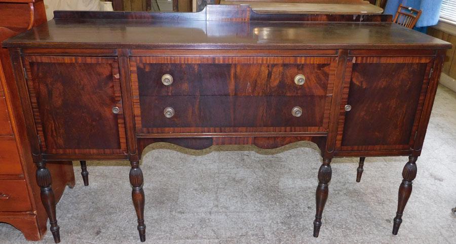 Mahogany Inlaid Sheraton Style Sideboard (1 of 6)