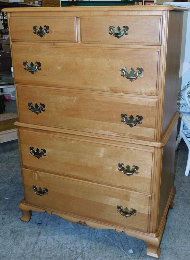 Maple 2/4 Tall Chest by Kling: Maple 2/4 Tall Chest by Kling. 34 1/2" W 20 1/4" D 51" H
