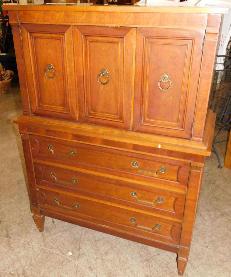 French Provincial Walnut Chifferobe by Thomasville (1 of 6)