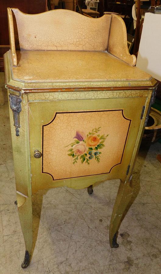 Painted French Night Stand: Painted French Night Stand . 15 1/2" W 13 1/2" D 33 1/4" H