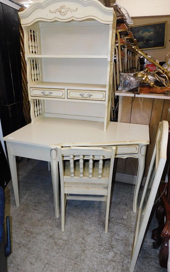 Corner Desk with Boockase Top, Chair, Mirror (1 of 4)