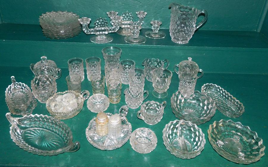 Lot of American Fostoria & Pattern Glass (1 of 5)