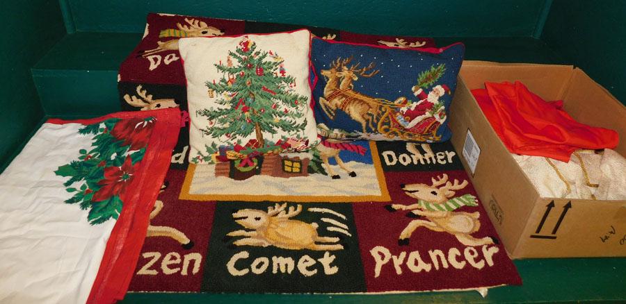 Lot of Needlepoint Pillows, Blanket, & Pillows (1 of 4)