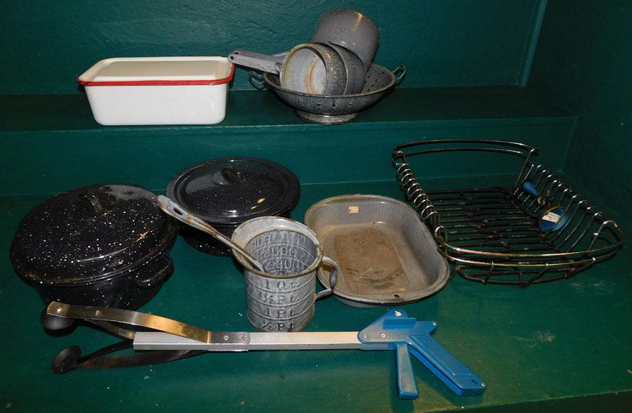 Lot of Vintage Enamelware (1 of 2)