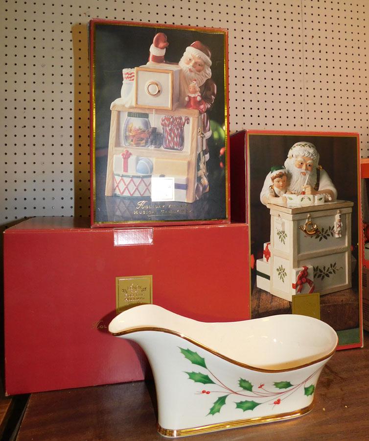 Lot of Lenox Porcelain, Cookie Jars & Bowl (1 of 5)