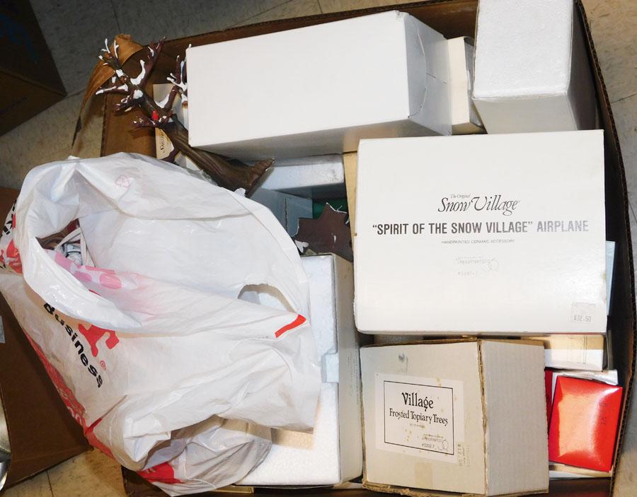 Lot of Department 56 Village Figurines: Lot of Department 56 Village Figurines .