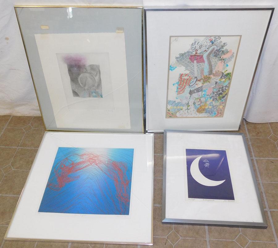 4 Pencil Signed Prints, Drawings, & Watercolors (1 of 17)