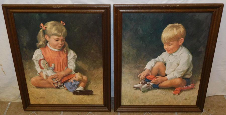 2 Framed Prints of Children (1 of 5)