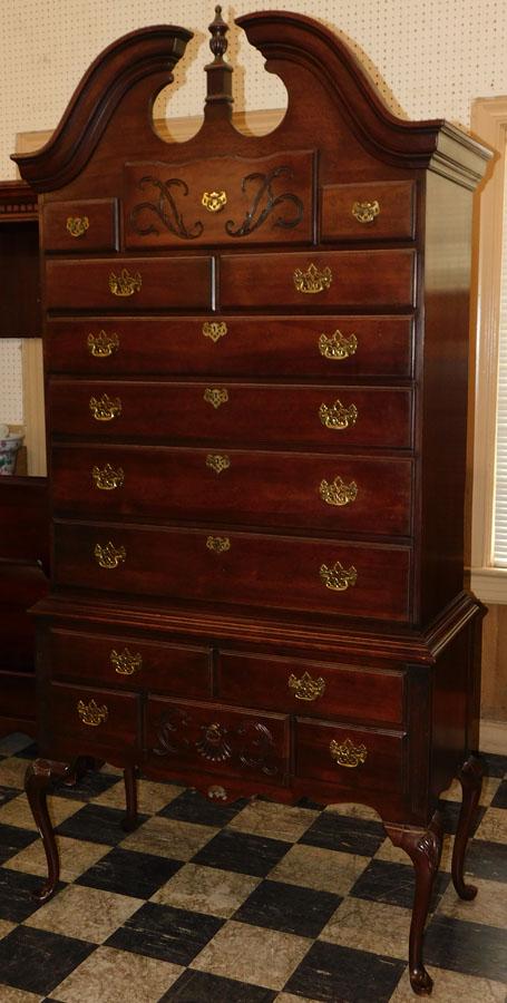 Cherry Queen Anne Highboy by Thomasville (1 of 8)