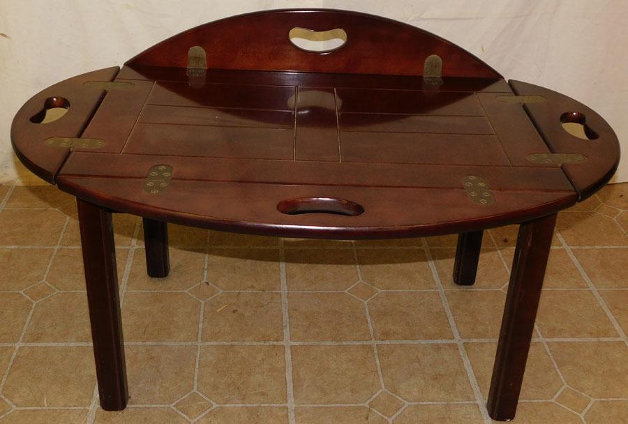 Mahogany Butler's Tray Coffee Table by Bombay (1 of 2)