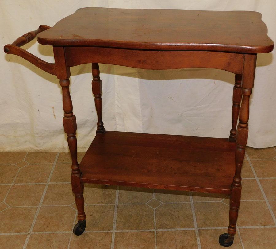 Pine Serving Tea Cart: Pine Serving Tea Cart. 25 1/4" W 17 1/4" D 29" H