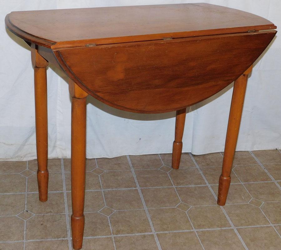 Antique Pine Drop-Leaf Table (1 of 3)