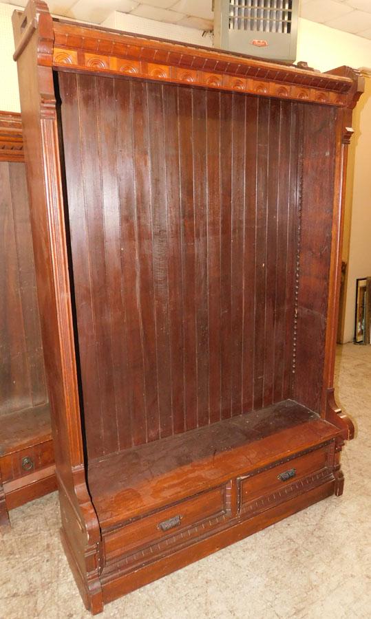 Antique Walnut Victorian Open Shelf Bookcase (1 of 5)