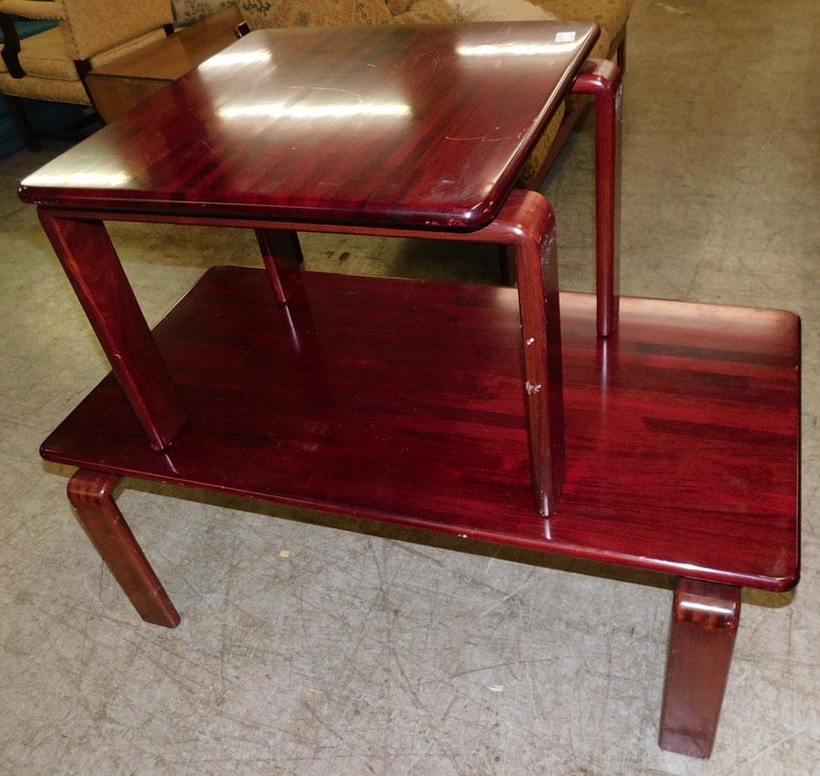 MCM Teakwood End Table & Coffee Table (1 of 4)