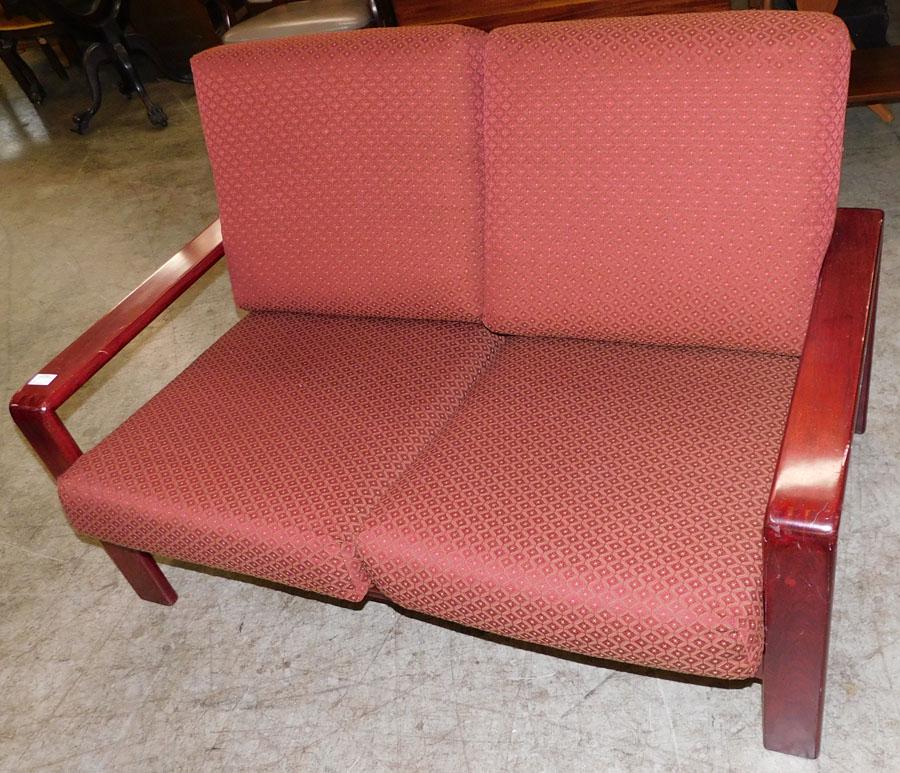 MCM Teakwood Loveseat: MCM Teakwood Loveseat. 51" W 29 1/2" D 33" H