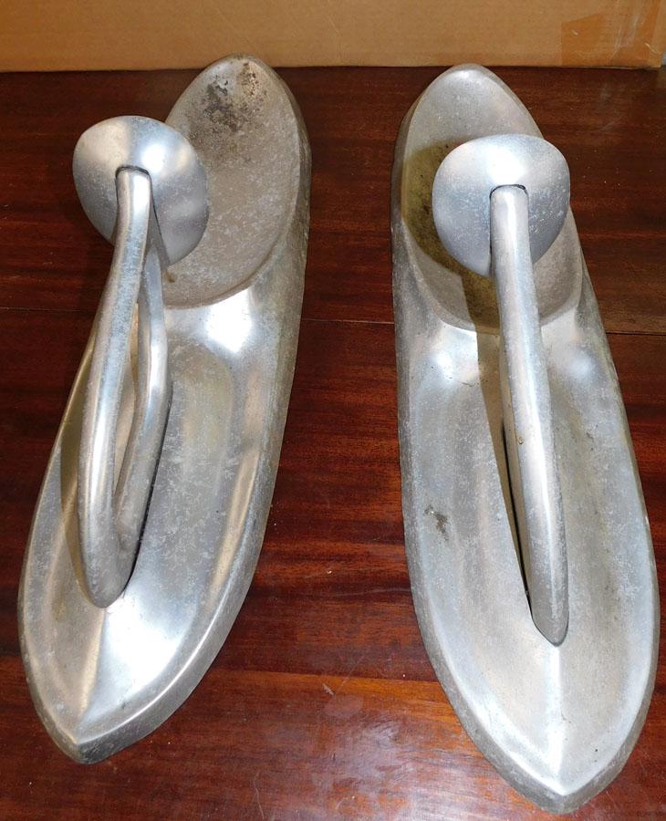Pair of Aluminum Candle Sconces (1 of 3)