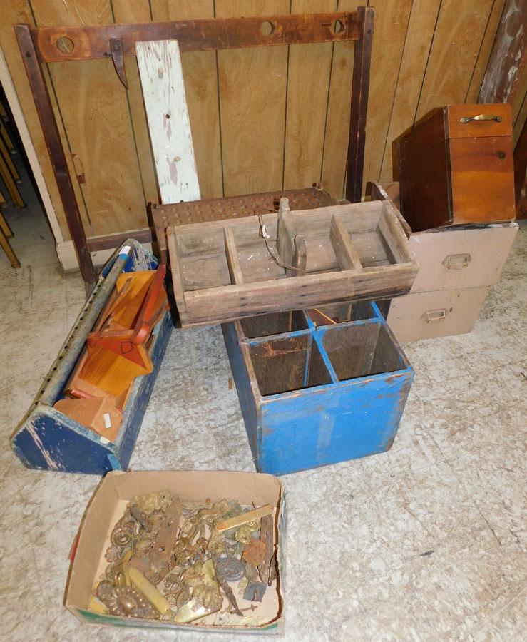 Ant Wooden Boxes, Tool Tray, & Brass Hardware (1 of 3)