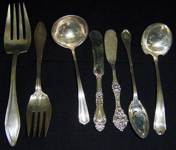 (7) Sterling miscellaneous pieces: (7) Sterling miscellaneous pieces (6.69 troy oz.)