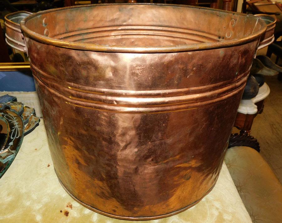 Antique Copper Two Handle Pot (1 of 4)