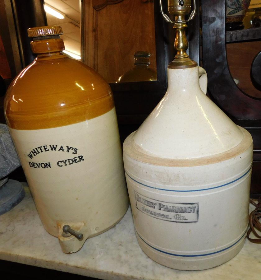 Iron Stone Whiskey Jug Lamp & Cider Dispenser (1 of 4)