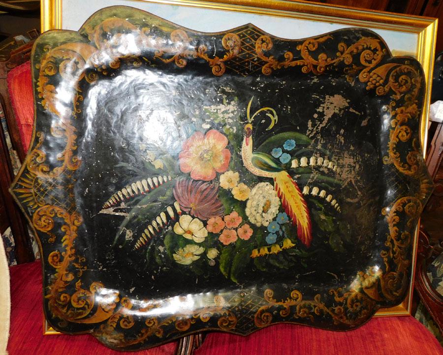 Tole Paint Decorated Tray (1 of 3)