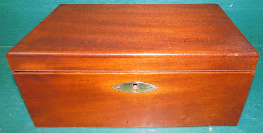 Antique Mahogany Document Box (1 of 3)