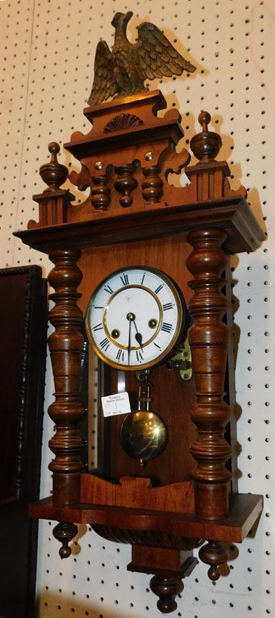 Antique Walnut Vienne Clock By Junghans (1 of 1)