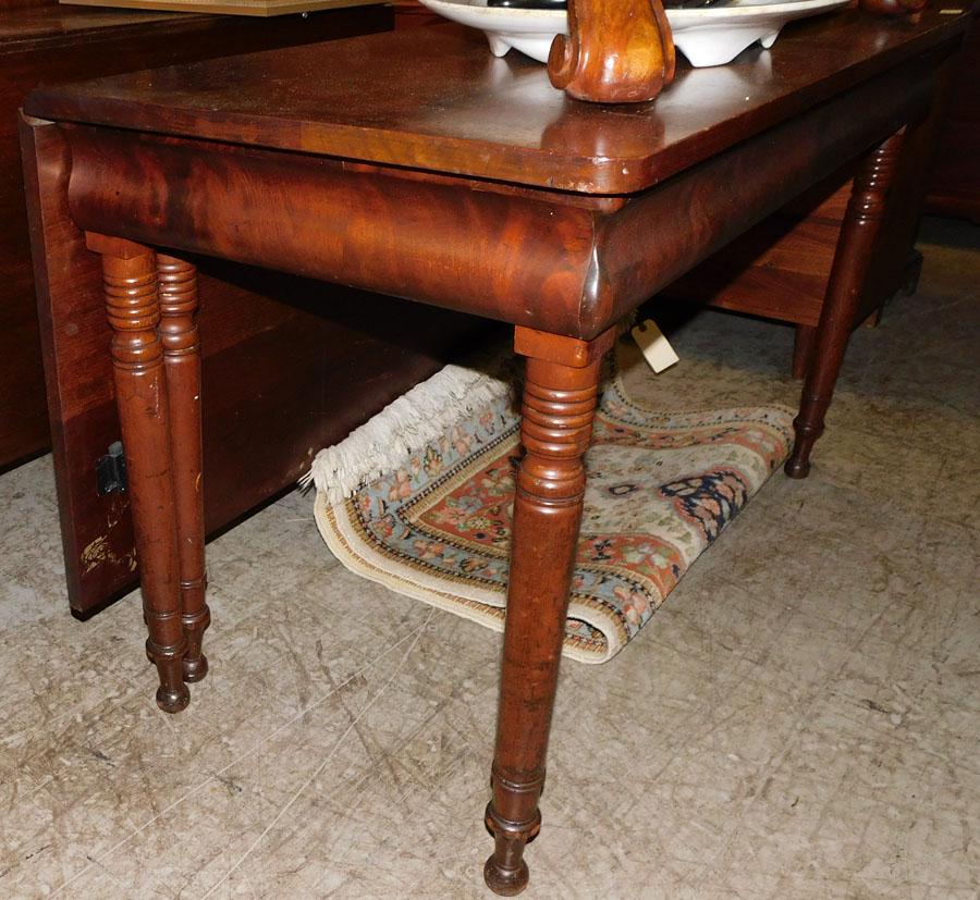 19th C Sheraton Mahogany Two Part Dining Table (1 of 3)