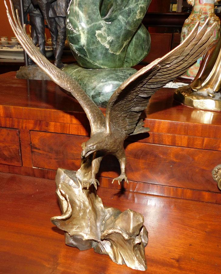 Bronze Eagle Sculpture By Ronald Van Ruyckeveit (1 of 3)